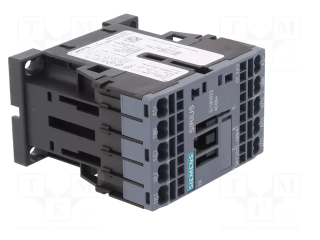 Siemens 3RT20152BB41 Contactor AC-3 3kW/400V 1S 24VDC 3p S00