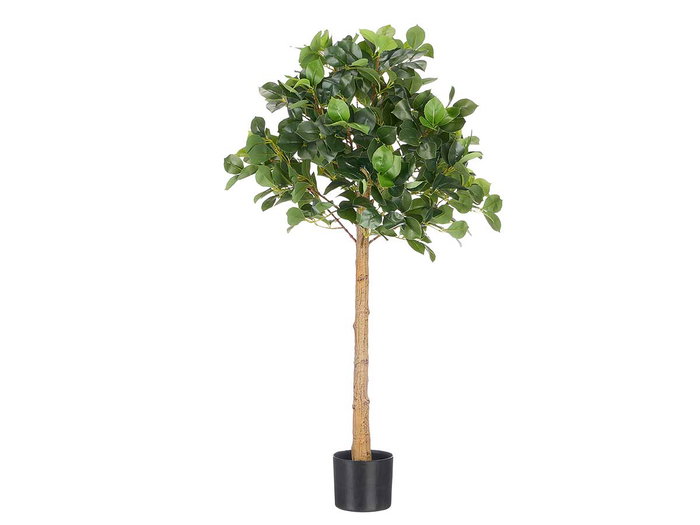 Ibergarden Planta Árbol Artificial, 110 cm de Alto, en Maceta, Verde con Tronco Marrón, 120 Hojas (Set de 4)