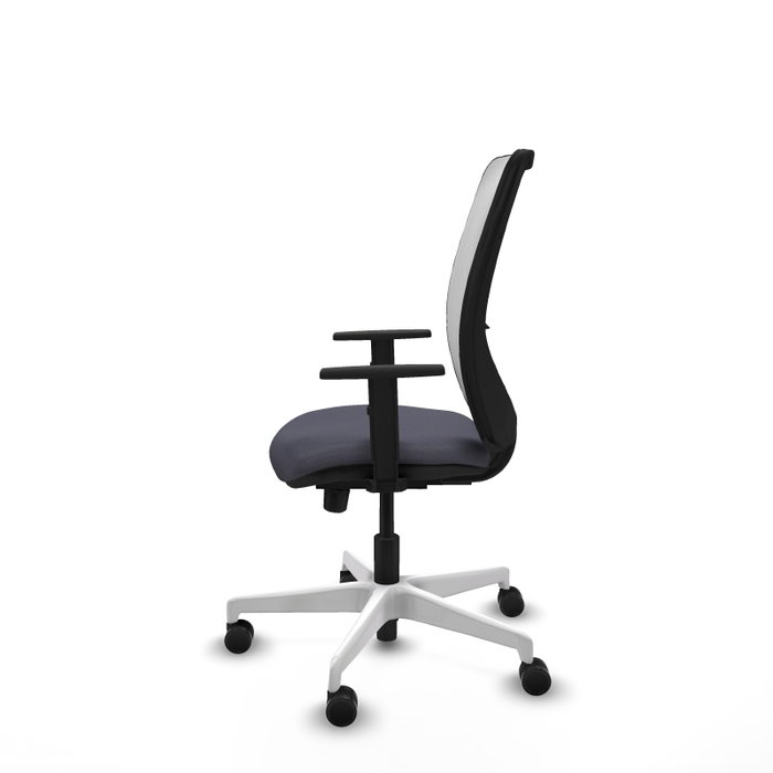 PIQUERAS Y CRESPO Silla de oficina Zulema con mecanismo Sincro/Traslack, Gris oscuro y Blanco PIQUERAS Y CRESPO Silla de oficina Zulema con mecanismo Sincro/Traslack, Gris oscuro y Blanco