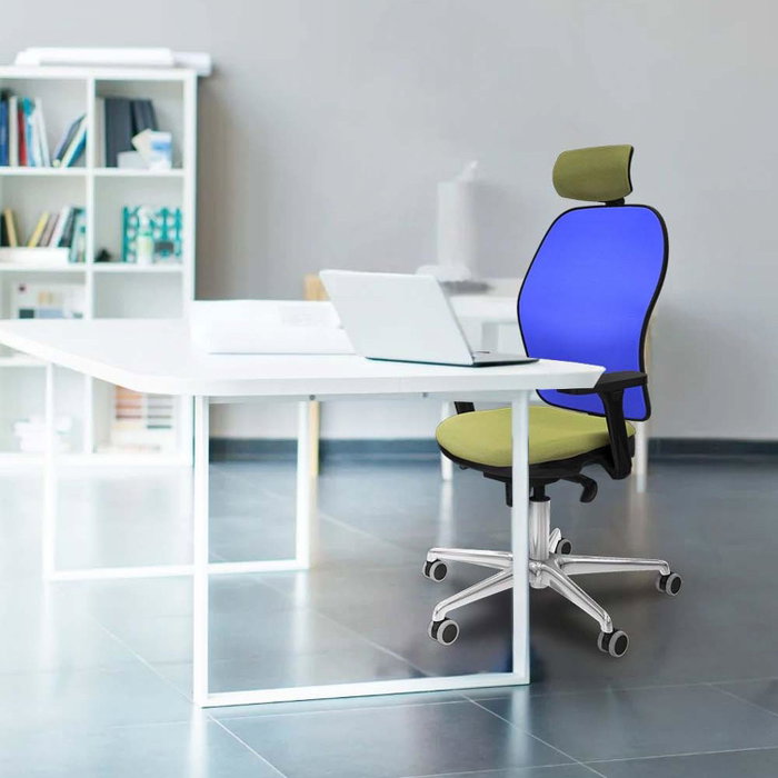 PIQUERAS Y CRESPO Silla de oficina Jorquera Verde y Azul PIQUERAS Y CRESPO Silla de oficina Jorquera Verde y Azul