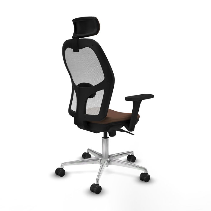 PIQUERAS Y CRESPO Silla de oficina Jorquera Marrón y Blanco PIQUERAS Y CRESPO Silla de oficina Jorquera Marrón y Blanco