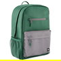 HP Campus - Mochila para Portátil 15.6", Verde/Gris, Impermeable, Compartimento para Tableta, Poliéster, 490g
