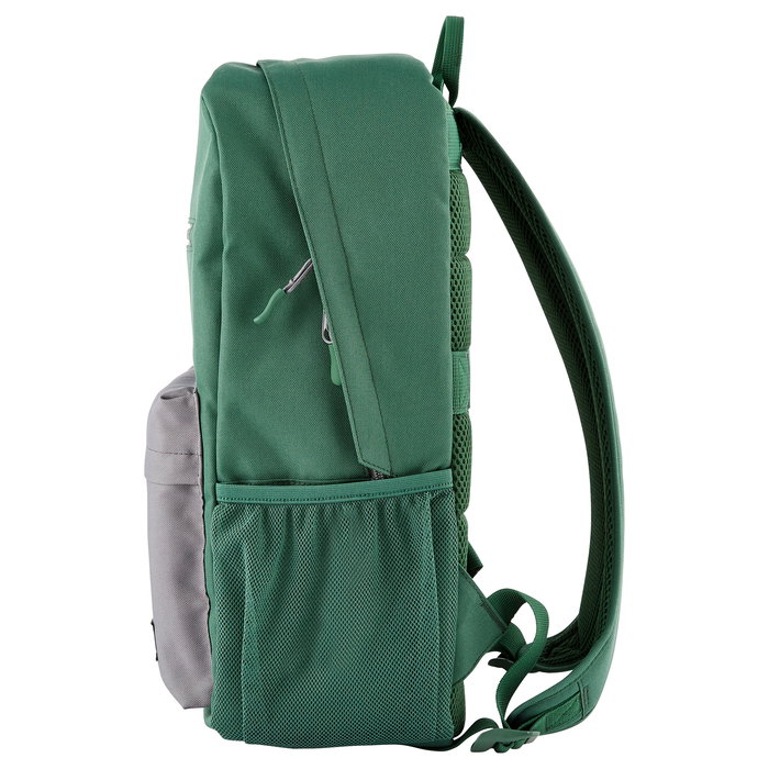 HP Campus - Mochila para Portátil 15.6", Verde/Gris, Impermeable, Compartimento para Tableta, Poliéster, 490g