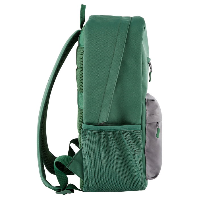 HP Campus - Mochila para Portátil 15.6", Verde/Gris, Impermeable, Compartimento para Tableta, Poliéster, 490g