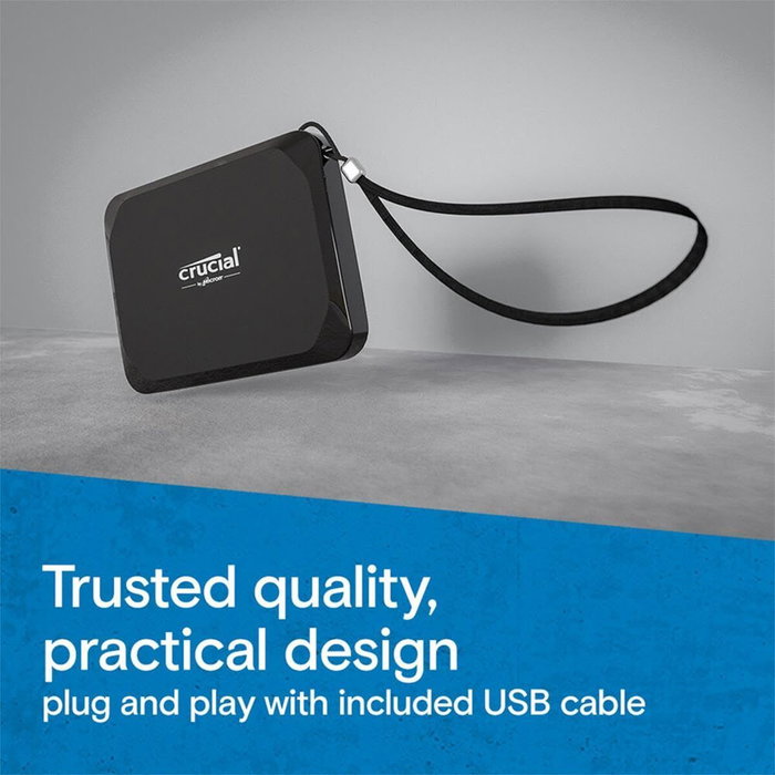 Crucial Crucial X9 SSD Externo 1 TB Negro USB Tipo C Crucial Crucial X9 SSD Externo 1 TB Negro USB Tipo C