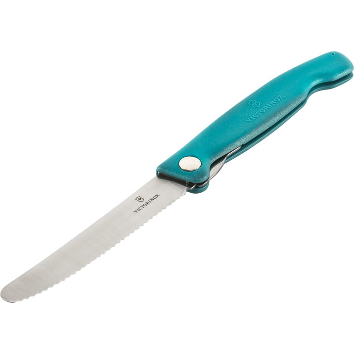 Victorinox Swiss Classic Cuchillo de Pelar Plegable Verde con Hoja Serrada Detectable de 11 cm, Acero Inoxidable Victorinox Swiss Classic Cuchillo de Pelar Plegable Verde con Hoja Serrada Detectable de 11 cm, Acero Inoxidable
