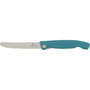 Victorinox Swiss Classic Cuchillo de Pelar Plegable Verde con Hoja Serrada Detectable de 11 cm, Acero Inoxidable