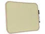 Bi-Office Pizarra Blanca Magnética Easy con Rotulador, Color Amarillo, 279 x 355 mm