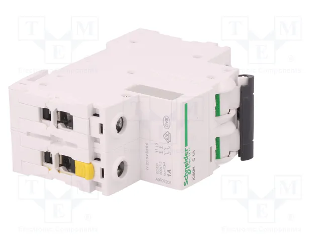 SCHNEIDER ELECTRIC ACTI9 iC60H Interruptor Magnetotérmico 2 Polos 1A Característica C SCHNEIDER ELECTRIC ACTI9 iC60H Interruptor Magnetotérmico 2 Polos 1A Característica C