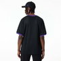 Camiseta de Manga Corta Hombre New Era 60357111 Negro (S)