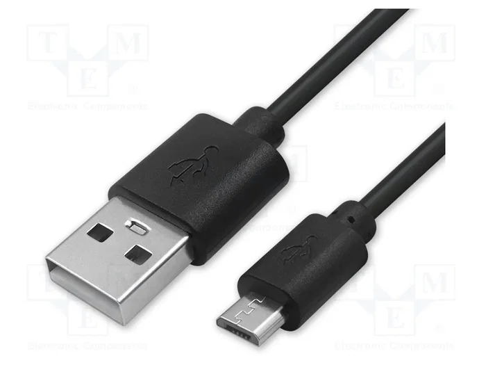 QOLTEC Cable USB A a Micro USB B de 1m, Negro QOLTEC Cable USB A a Micro USB B de 1m, Negro