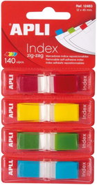 APLI PAPER Índices autoadhesivos en zigzag colores surtidos
