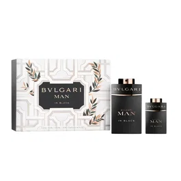 Bvlgari Man In Black Set Eau De Parfum para Hombre con 100 ml y 15 ml Miniatura