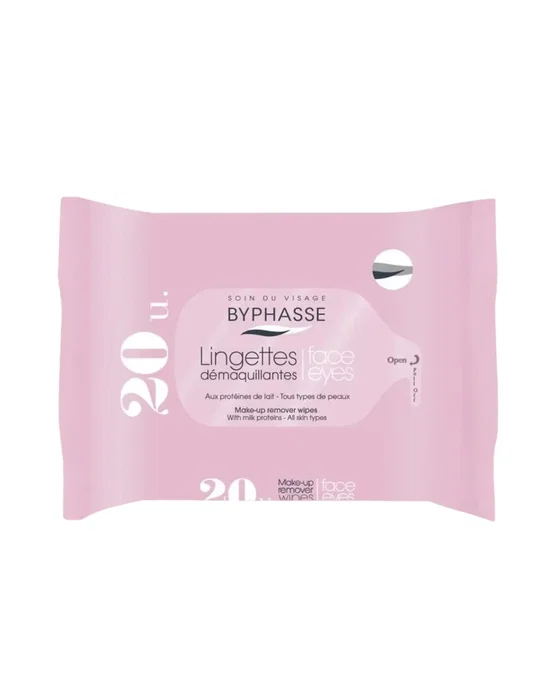 Byphasse Toallitas limpiadoras para la cara, 20 pzs Byphasse Toallitas limpiadoras para la cara, 20 pzs