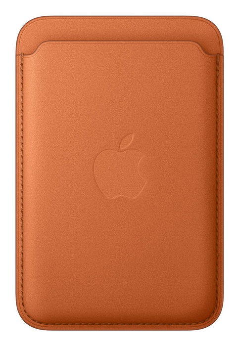 Apple MGH64ZM/A - Funda/Cartera FineWoven con MagSafe para iPhone, Microtwill, Color Naranja, Compatibilidad Total (iPhone 12-17)
