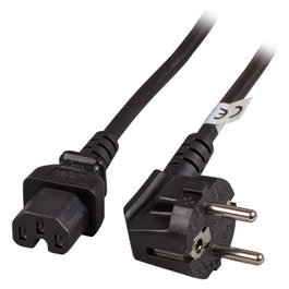 EFB Elektronik EK625.2V2 Cable de alimentación CEE 7/7 a C15, 2 m, Negro