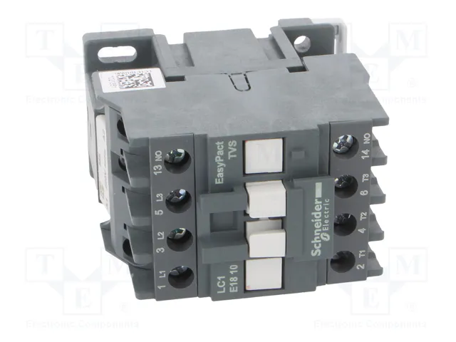 SCHNEIDER ELECTRIC Contactor Easy TeSys LC1E1810M5 18A 220VAC