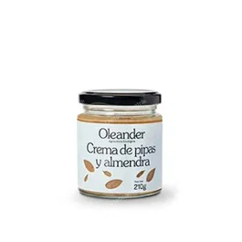 OLEANDER Crema de Pipas y Almendras 210 g Bio - Pasta de Frutos Secos para Tostadas y Recetas
