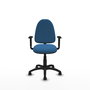 PIQUERAS Y CRESPO Silla de oficina Aýna Azul claro con Brazos 1D