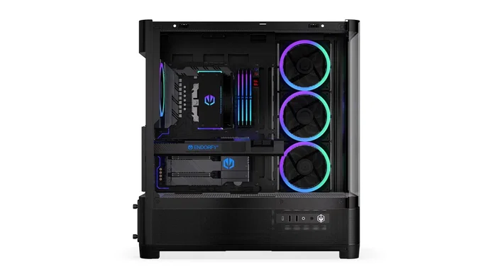 Endorfy Aquarius 8000 Corona Caja Ordenador Showcase Panel de Cristal Compatible E-ATX