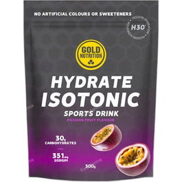 GOLD NUTRITION Hydrate Isotonic H30 Maracuya - Polvo Isotónico - 500 g