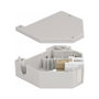 DeLOCK Adaptador de carril DIN Keystone SC Simplex hembra a SC Simplex hembra, Gris