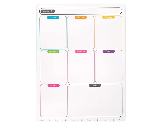 Pincello Imán Nevera Notas A4 Semanario 22 x 33 x 0.5 cm Blanco (Set de 48)