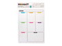 Pincello Imán Nevera Notas A4 Semanario 22 x 33 x 0.5 cm Blanco (Set de 48)