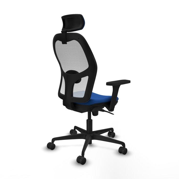 PIQUERAS Y CRESPO Silla de oficina Jorquera con mecanismo Sincro, Azul y Blanco PIQUERAS Y CRESPO Silla de oficina Jorquera con mecanismo Sincro, Azul y Blanco