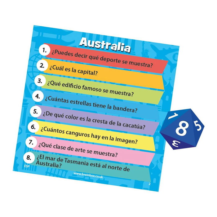 Juegos BrainBox El Mundo Juego de Cartas Juegos BrainBox El Mundo Juego de Cartas