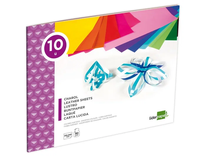 Liderpapel Bloc trabajos manuales 240x315mm 10 hojas colores surtidos