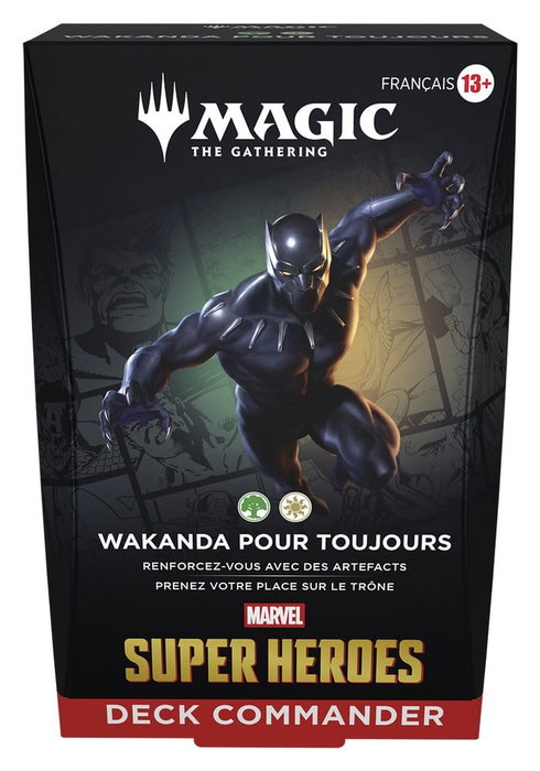 Wizards of the Coast Magic the Gathering Marvel Super Heroes Commander Decks Caja (4) francés Wizards of the Coast Magic the Gathering Marvel Super Heroes Commander Decks Caja (4) francés