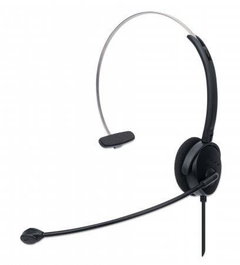 MANHATTAN Mono USB-Headset Negro