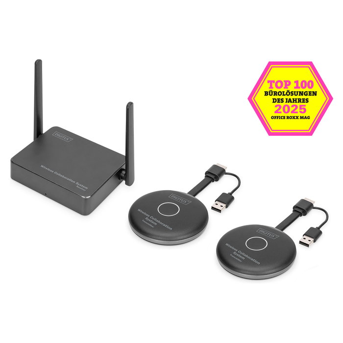 Digitus Click & Present Pro DS-55317 Sistema de colaboración inalámbrico Negro, Gris Digitus Click & Present Pro DS-55317 Sistema de colaboración inalámbrico Negro, Gris