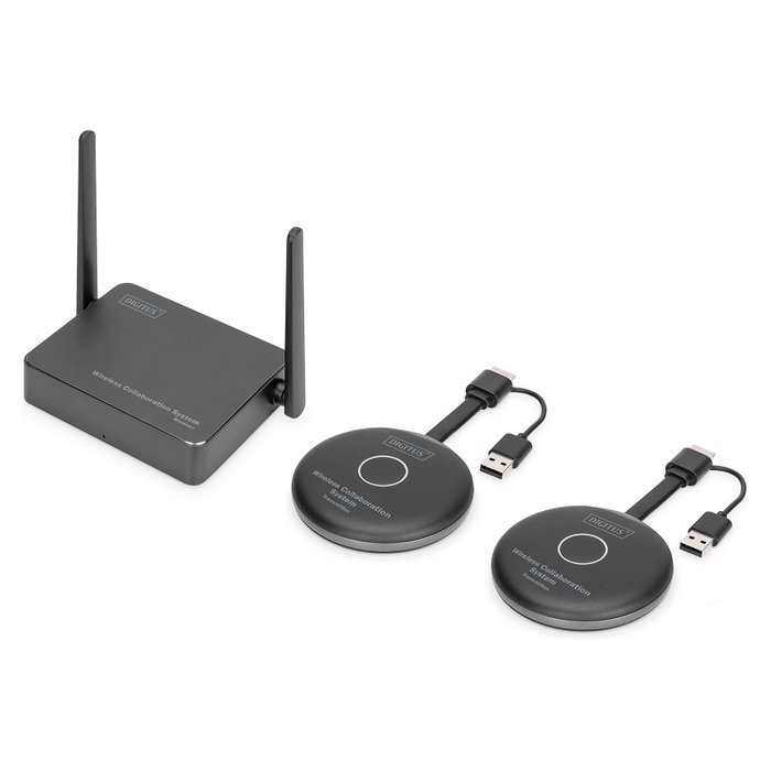 Digitus Click & Present Pro DS-55317 Sistema de colaboración inalámbrico Negro, Gris Digitus Click & Present Pro DS-55317 Sistema de colaboración inalámbrico Negro, Gris