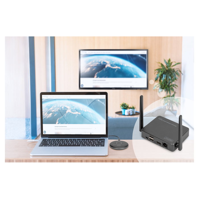 Digitus Click & Present Pro DS-55317 Sistema de colaboración inalámbrico Negro, Gris Digitus Click & Present Pro DS-55317 Sistema de colaboración inalámbrico Negro, Gris