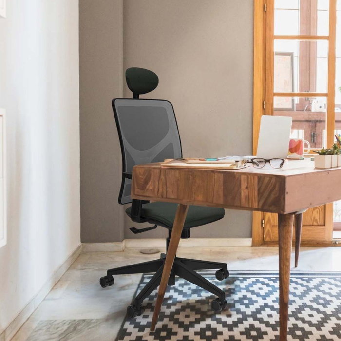 PIQUERAS Y CRESPO Silla de oficina Motilla con mecanismo Sincro, Pistacho y Azul PIQUERAS Y CRESPO Silla de oficina Motilla con mecanismo Sincro, Pistacho y Azul
