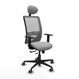 PIQUERAS Y CRESPO Silla de oficina Zulema Gris con mecanismo Sincro/Traslack
