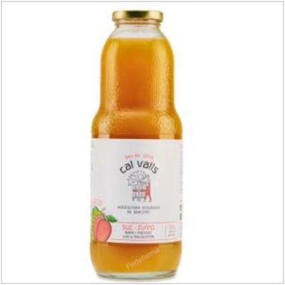 CAL VALLS Zumo Melocoton Y Uva 1 Litro Eco