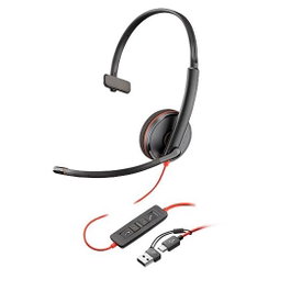 HP Auriculares Blackwire C3210 Diadema Monoaural Micrófono USB-A/C Control Volumen