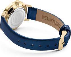 Daisy Dixon Reloj DD086UG con caja dorada y correa azul