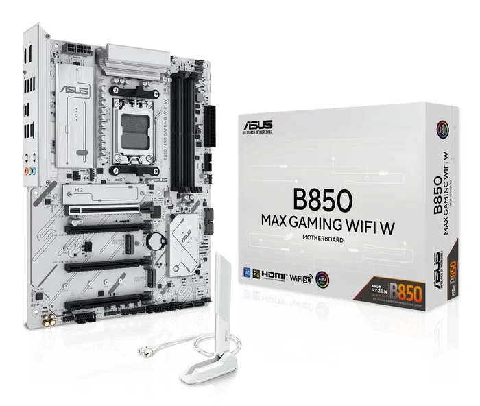 Asus B850 MAX GAMING WIFI W Blanco Zócalo AM5 ATX