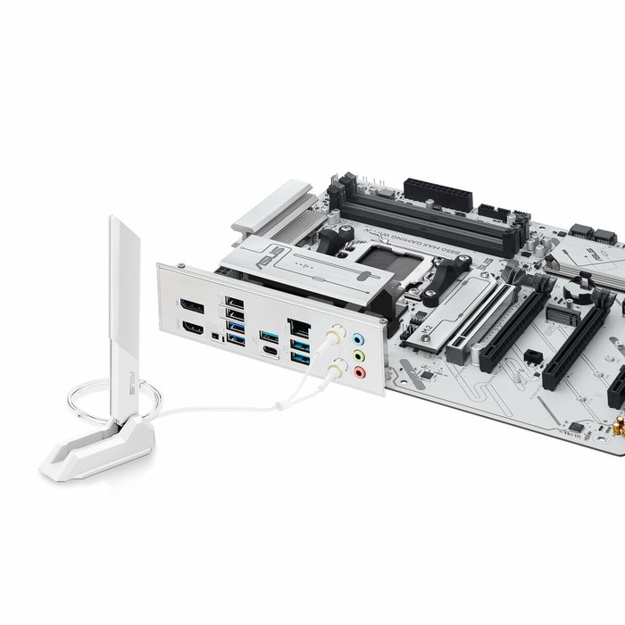 ASUS B850 MAX GAMING WIFI W AMD B850 AM5 ATX Blanco