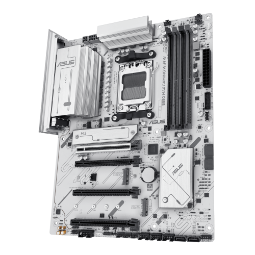 ASUS B850 MAX GAMING WIFI W Blanco con Zócalo AM5 ASUS B850 MAX GAMING WIFI W Blanco con Zócalo AM5