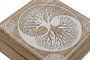 DKD Home Decor Joyero Set 2 Mango 18x18x9 Árbol Blanco