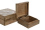 DKD Home Decor Joyero Set 2 Mango 18x18x9 Árbol Blanco