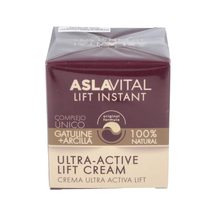 Asla Vital Crema Ultra-Activa 50Ml Lift Instant Antiarrugas - Con Gatuline Expression, Ácido Ferúlico, Vitamina A y E