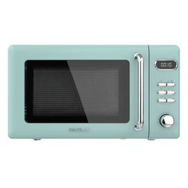 Cecotec 01712 Microondas con Grill, Encimera, 20 Litros, 700 W, 5 Niveles de Potencia, Color Verde, Diseño Retro, Bloqueo para Niños