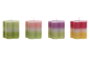 DKD Home Decor Vela Multicolor Flor Cera Parafina 7 x 7 x 7 cm (12 Unidades)