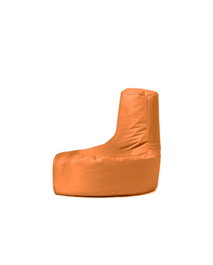 Atelier Del Sofa Puf de Jardín Naranja con Relleno de Espuma de Poliestireno Reciclada, Resistente al Agua, 70x80x35 cm